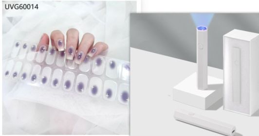 Blush Nail Stickers Uv Semi-baked Gel (Option: Set14)