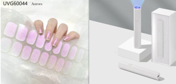 Blush Nail Stickers Uv Semi-baked Gel (Option: Set43)
