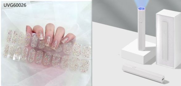 Blush Nail Stickers Uv Semi-baked Gel (Option: Set26)
