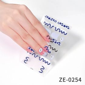 Fashion Christmas Waterproof Manicure Stickers (Option: ZE0254-Nail Stickers And Nail File)