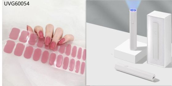 Blush Nail Stickers Uv Semi-baked Gel (Option: Set52)