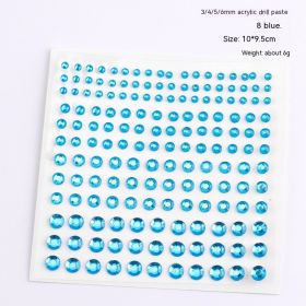 165 Diamond Stickers Nail Ornament (Option: 8 Blue)