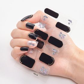 Laser Bronzing Craft Nail Applique Nail Sticker (Option: Seal-039)