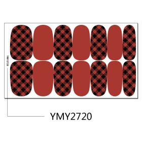Christmas Nail Sticker Snowflake Snowman Elk (Option: YMY2720)