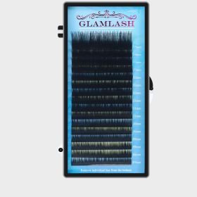 16 Rows Assortment Pack Single Round Hair Grafting Eyelashes (Option: B Coarseness-0.10mm coarse)