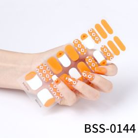 Gel Nail Stickers 3d Semi-cured Nail Stickers European And American UV Nail Semi-baked Nail Stickers Paper (Option: BSS 0144-Picture Style)