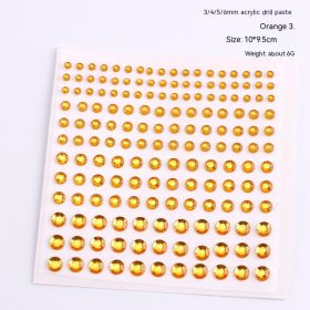 165 Diamond Stickers Nail Ornament (Option: 3 Golden Yellow)
