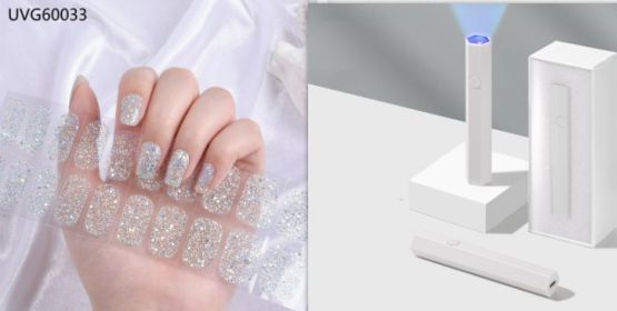 Blush Nail Stickers Uv Semi-baked Gel (Option: Set33)