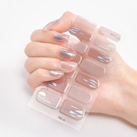 Laser Bronzing Craft Nail Applique Nail Sticker (Option: Seal-034)