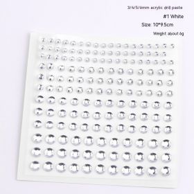 165 Diamond Stickers Nail Ornament (Option: 1 White)