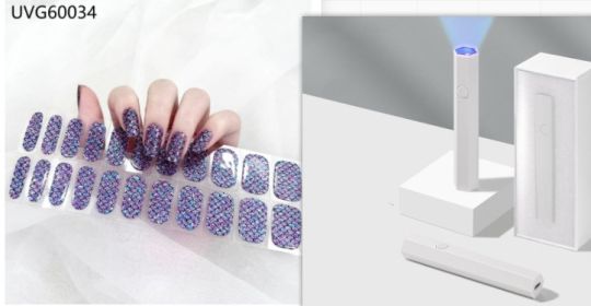 Blush Nail Stickers Uv Semi-baked Gel (Option: Set34)