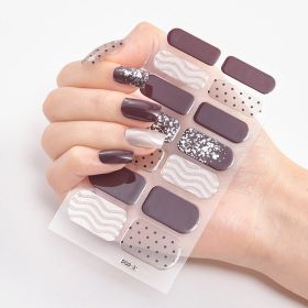 Laser Bronzing Craft Nail Applique Nail Sticker (Option: Seal-035)