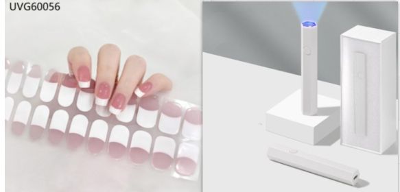 Blush Nail Stickers Uv Semi-baked Gel (Option: Set54)
