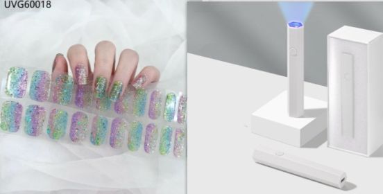 Blush Nail Stickers Uv Semi-baked Gel (Option: Set18)