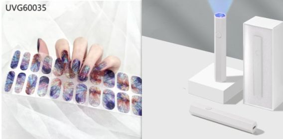 Blush Nail Stickers Uv Semi-baked Gel (Option: Set35)