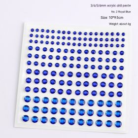 165 Diamond Stickers Nail Ornament (Option: 2 Royal Blue)