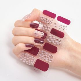 Laser Bronzing Craft Nail Applique Nail Sticker (Option: Seal-036)