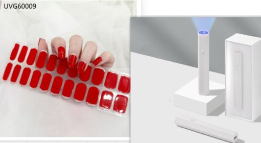 Blush Nail Stickers Uv Semi-baked Gel (Option: Set9)