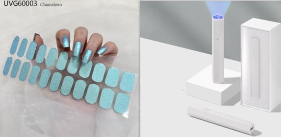 Blush Nail Stickers Uv Semi-baked Gel (Option: SET3)