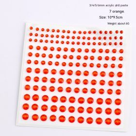 165 Diamond Stickers Nail Ornament (Option: 7 Orange)