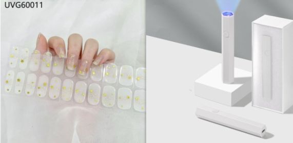 Blush Nail Stickers Uv Semi-baked Gel (Option: Set11)