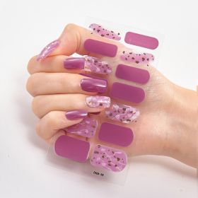 Laser Bronzing Craft Nail Applique Nail Sticker (Option: Seal-037)