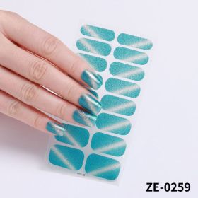 Fashion Christmas Waterproof Manicure Stickers (Option: ZE0259-Nail Stickers And Nail File)