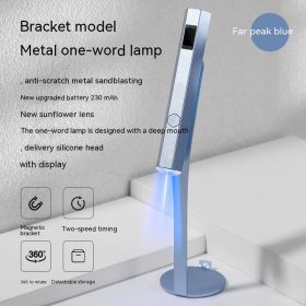 Portable Power Storage Design Manicure In-line Lamps With Display Screen (Color: Blue)