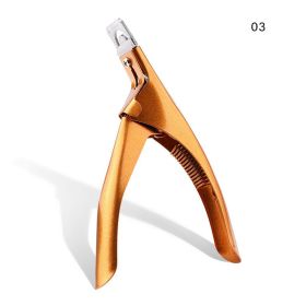 Fashion Personalized Nail Manicure Tools (Option: PAC06-03 Gold)