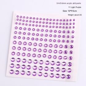 165 Diamond Stickers Nail Ornament (Option: 11 Light Purple)
