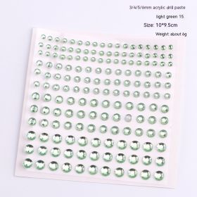 165 Diamond Stickers Nail Ornament (Option: 15 Light Green)