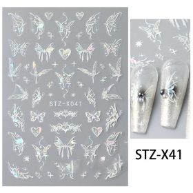 Nail Sticker Liquid Butterfly Dark Gilding (Option: STZ X041)