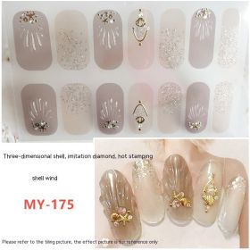 Baking-free Gel Three-dimensional Nail Stickers Full Paste Waterproof And Durable (Option: MY175)