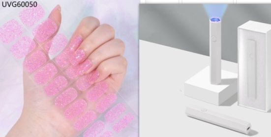 Blush Nail Stickers Uv Semi-baked Gel (Option: Set48)