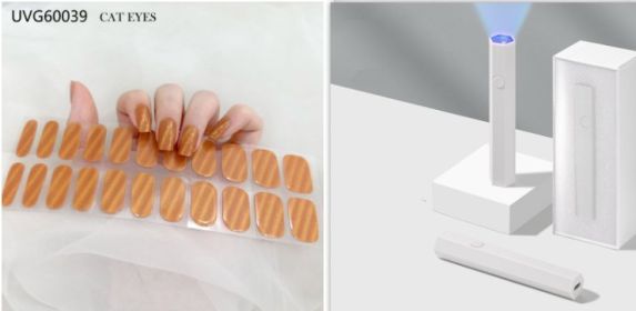 Blush Nail Stickers Uv Semi-baked Gel (Option: Set38)
