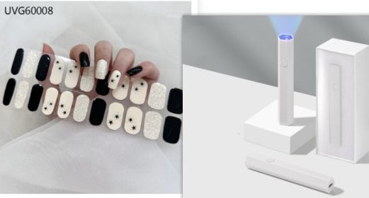 Blush Nail Stickers Uv Semi-baked Gel (Option: Set8)