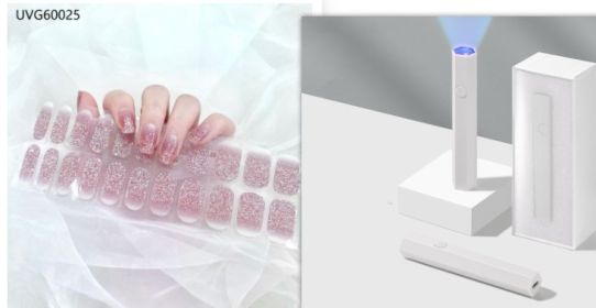 Blush Nail Stickers Uv Semi-baked Gel (Option: Set25)