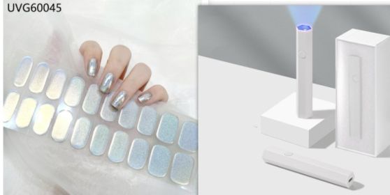 Blush Nail Stickers Uv Semi-baked Gel (Option: Set44)