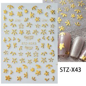 Nail Sticker Liquid Butterfly Dark Gilding (Option: STZ X043)