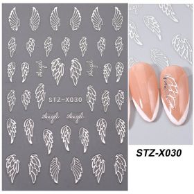Nail Sticker Liquid Butterfly Dark Gilding (Option: STZ X030)