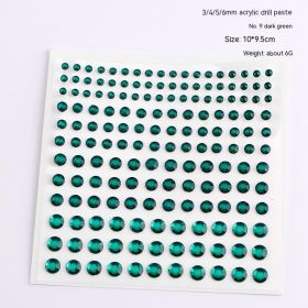 165 Diamond Stickers Nail Ornament (Option: 9 Dark Green)