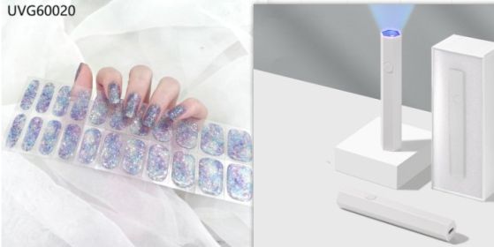 Blush Nail Stickers Uv Semi-baked Gel (Option: Set20)