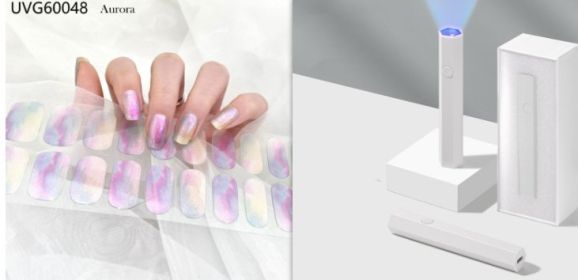 Blush Nail Stickers Uv Semi-baked Gel (Option: Set46)