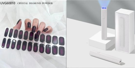 Blush Nail Stickers Uv Semi-baked Gel (Option: Set10)