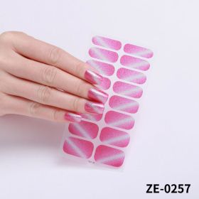 Fashion Christmas Waterproof Manicure Stickers (Option: ZE0257-Nail Stickers And Nail File)