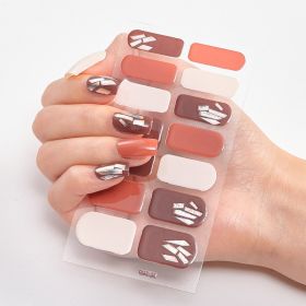 Laser Bronzing Craft Nail Applique Nail Sticker (Option: Seal-027)