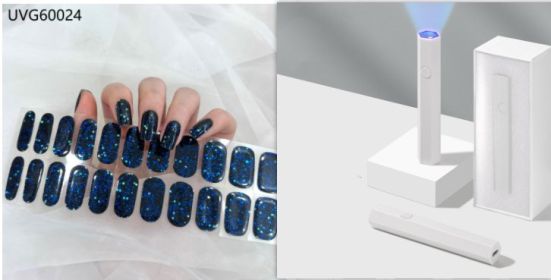 Blush Nail Stickers Uv Semi-baked Gel (Option: Set24)