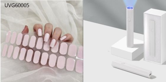 Blush Nail Stickers Uv Semi-baked Gel (Option: Set5)