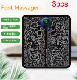 Charging Foot Massage Device Electric (Option: LCD Usb Rechargeable 3pcs-English)
