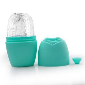 Facial Beauty Rose Ice Compress Ice Tray (Color: Green)